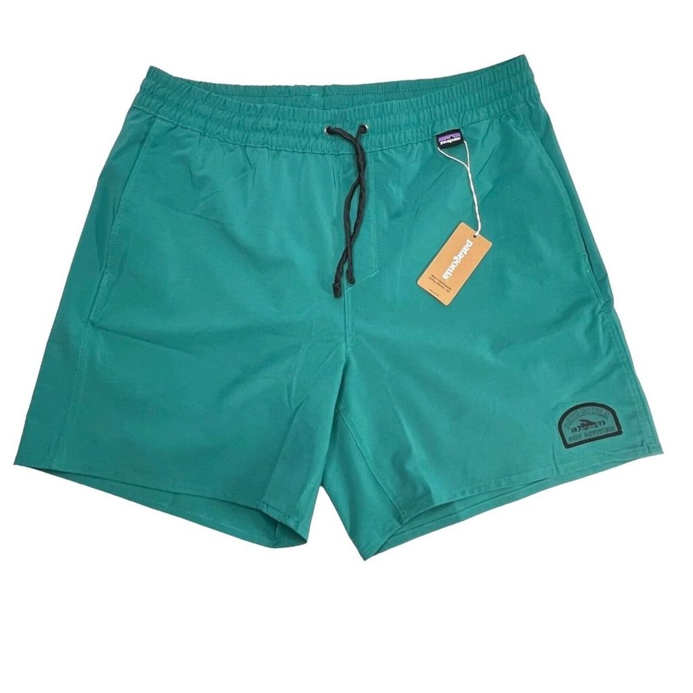 Patagonia Hydropeak Volley Shorts 16" Men's Team Surf Activist Borealis Green - Picture 2 of 10